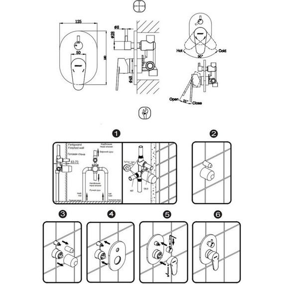 Смеситель для душа Bravat Eler FB848238CP-2-RUS, хром - фото, картинка 2 Смеситель для душа Bravat Eler FB848238CP-2-RUS, хром - фото 2