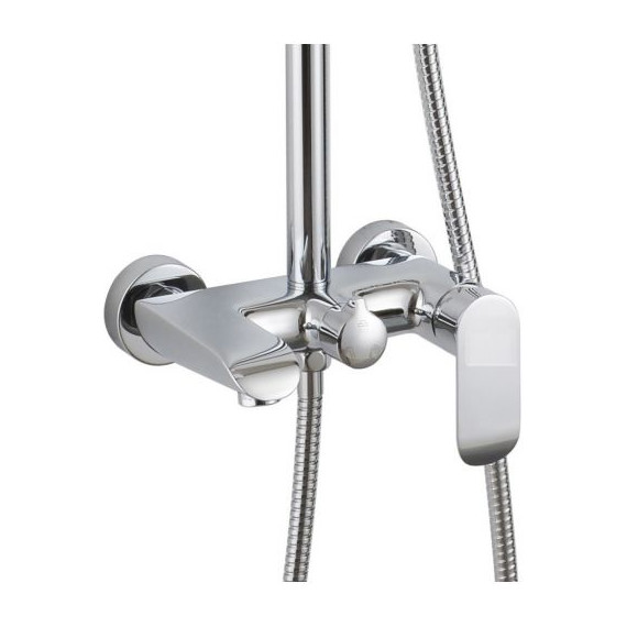 Душевая стойка Bravat Pure F6335369CP-A-RUS, хром - фото, картинка 2 Душевая стойка Bravat Pure F6335369CP-A-RUS, хром - фото 2