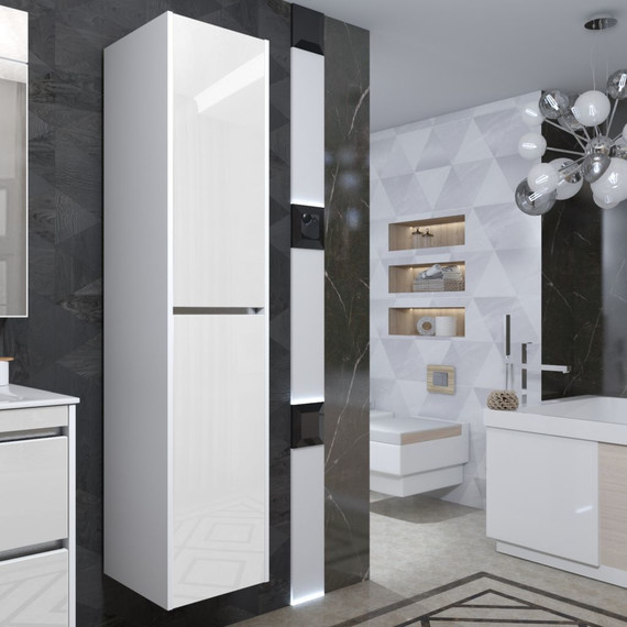 Пенал подвесной Smile Фреш 35 см, белый - фото 4