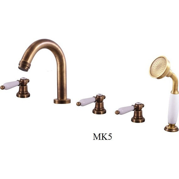 Смеситель для ванны Rav-Slezak Morava Retro MK162.5PSM, бронза - фото, картинка 3 Смеситель для ванны Rav-Slezak Morava Retro MK162.5PSM, бронза - фото 3