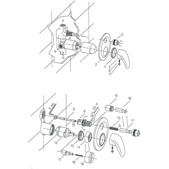 Смеситель для душа Paini F1 F1CR691, хром - фото 3