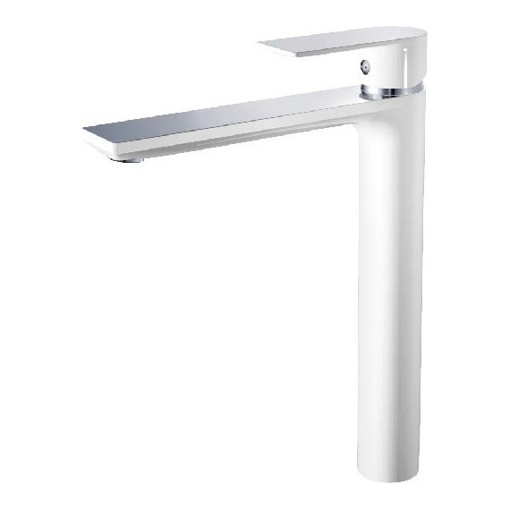 Смеситель для раковины высокий Haiba HB11505-8, белый/хром - фото 