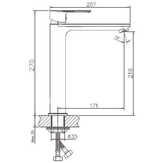 Смеситель для раковины высокий Haiba HB11505-8, белый/хром - фото, картинка 2 Смеситель для раковины высокий Haiba HB11505-8, белый/хром - фото 2