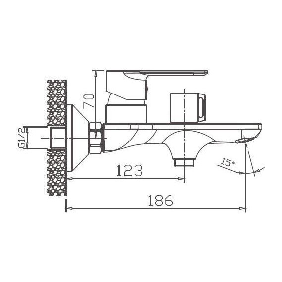 Смеситель для ванны Haiba HB60505 - фото, картинка 2 Смеситель для ванны Haiba HB60505 - фото 2