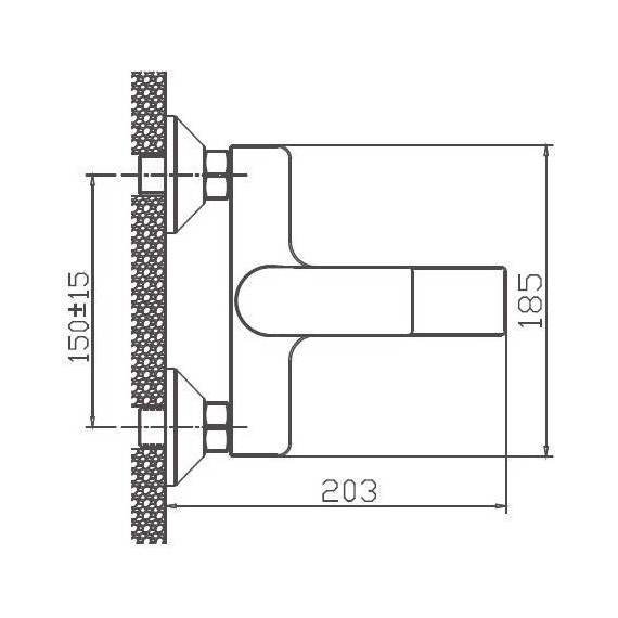 Смеситель для ванны Haiba HB60505 - фото, картинка 3 Смеситель для ванны Haiba HB60505 - фото 3