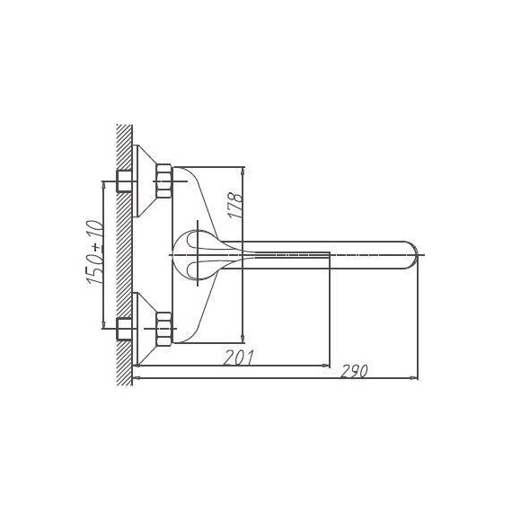 Смеситель для кухни с локтевой (хирургической) ручкой Haiba HB4654 - фото 3