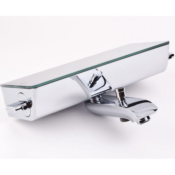 Смеситель для ванны с термостатом Hansgrohe Ecostat Select 13141400, белый/хром - фото 3