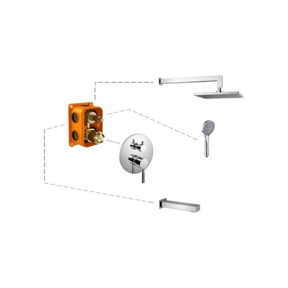 Душевая система для ванны Haiba HB81088-3 - фото 