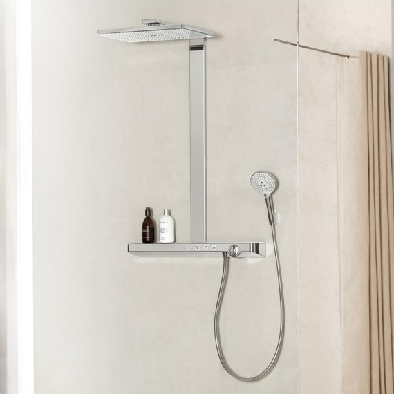 Душевая стойка с термостатом Hansgrohe Rainmaker Select 460 Showerpipe 27106400 - фото 5