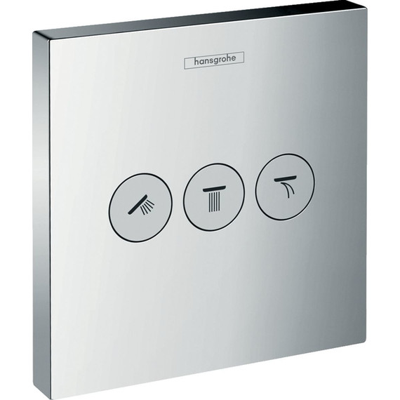 Переключатель потоков на три потребителя Hansgrohe Shower Select 15764000 - фото 