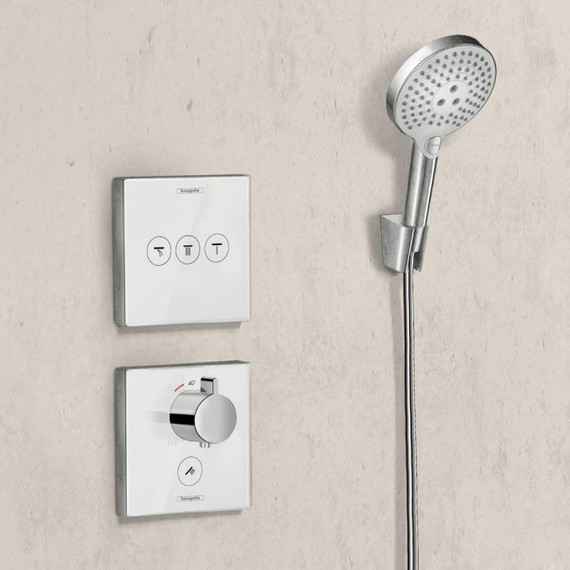 Переключатель потоков на три потребителя Hansgrohe Shower Select 15764000 - фото 2