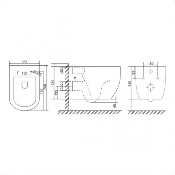 Унитаз подвесной безободковый Sole Pandora с крышкой микролифт - фото 5
