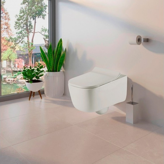 Унитаз подвесной безободковый Sole Soho с крышкой микролифт - фото 2