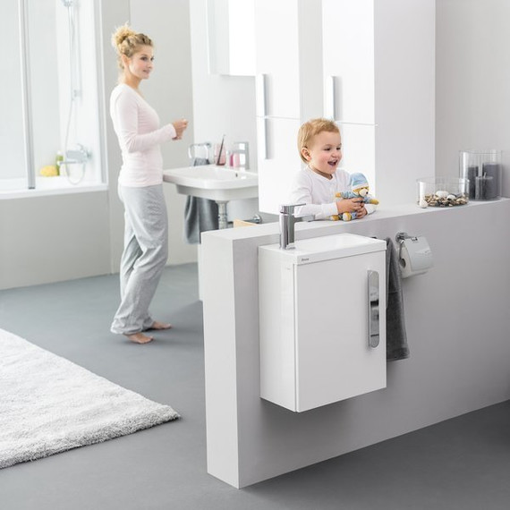 Тумба подвесная с раковиной Ravak Chrome SDU 40 см R X000000538, белый - фото 4