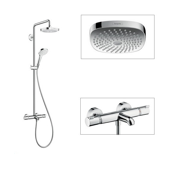 Душевая стойка с термостатом Hansgrohe Showerpipe Croma 180 27352400 - фото 3