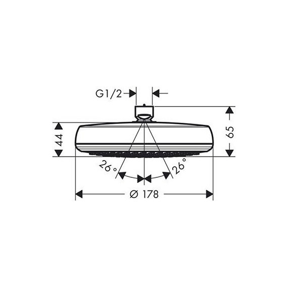 Верхний душ Hansgrohe Crometta 160 26577400 - фото 2