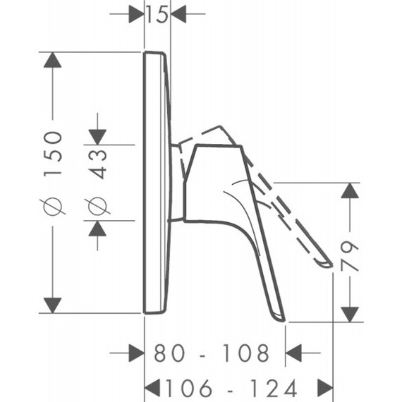 Смеситель для душа Hansgrohe Focus E2 31965000 - фото 5