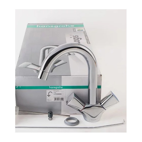 Смеситель для умывальника Hansgrohe Logis 71222000 - фото, картинка 8 Смеситель для умывальника Hansgrohe Logis 71222000 - фото 8