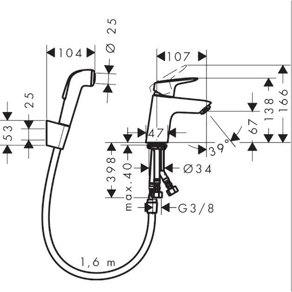 Смеситель для раковины Hansgrohe Logis 71290000 - фото, картинка 6 Смеситель для раковины Hansgrohe Logis 71290000 - фото 6
