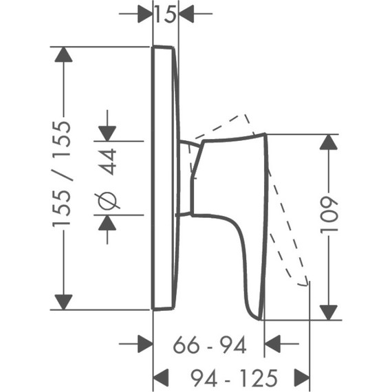 Смеситель для душа Hansgrohe PuraVida 15665000 - фото 2