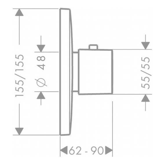 Термостат для душа Hansgrohe PuraVida 15772000 - фото 2
