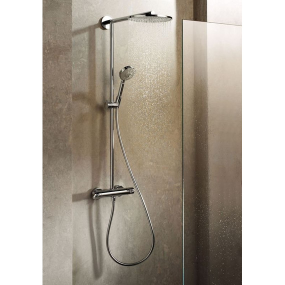 Душевая стойка с термостатом Hansgrohe Raindance Select 300 Air 1jet Showerpipe 27114000 - фото 4
