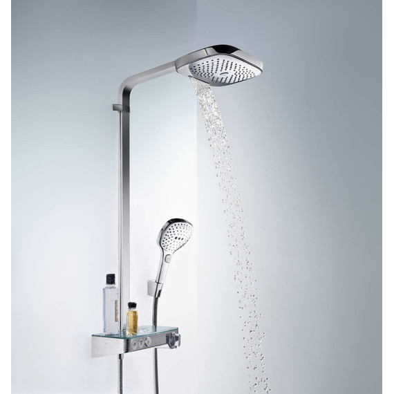Душевая стойка с термостатом Hansgrohe Raindance Select E300 3jet Showerpipe 27127000 - фото 4