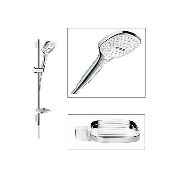 Душевой гарнитур Hansgrohe Raindance Select 120 Unica Set 26620400, белый/хром - фото 4