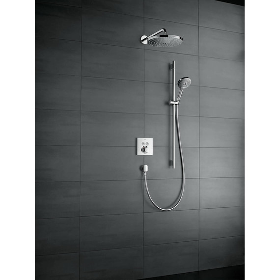 Душевой гарнитур Hansgrohe Raindance Select S 120 3jet/Unica 26631400, белый/хром - фото, картинка 5 Душевой гарнитур Hansgrohe Raindance Select S 120 3jet/Unica 26631400, белый/хром - фото 5