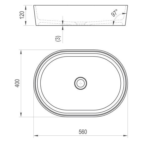 Раковина-чаша Ravak Moon 2 55 см XJN01300002 - фото 8