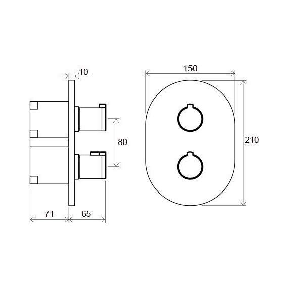 Смеситель для ванны с термостатом Ravak Chrome CR 067.00 X070075+X070074 - фото 9
