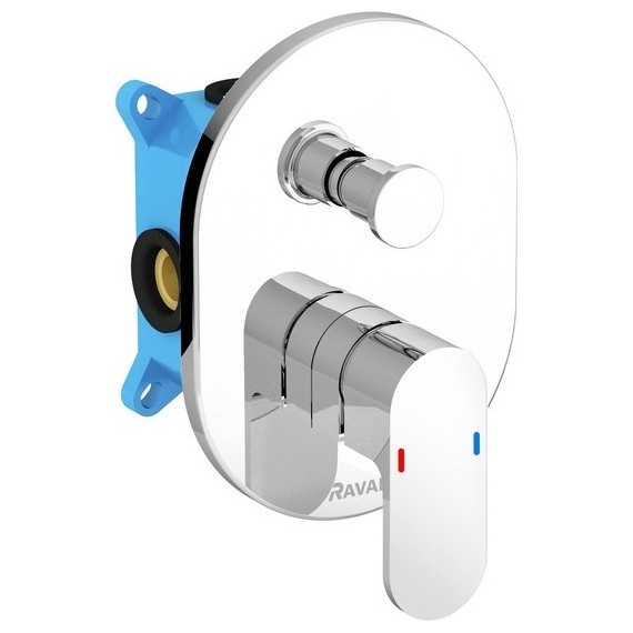 Смеситель для ванны Ravak Chrome CR 065.00 X070056+X070052 - фото 