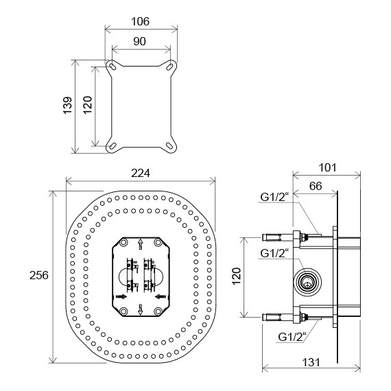 Смеситель для душа Ravak Classic СL 066.00 X070089+X070052 - фото 5