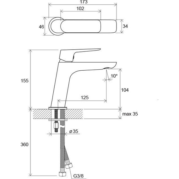 Смеситель для раковины Ravak Classic СL 012.00 X070080 - фото, картинка 7 Смеситель для раковины Ravak Classic СL 012.00 X070080 - фото 7