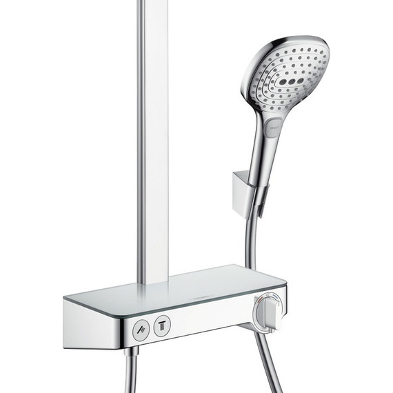 Душевая стойка с термостатом Hansgrohe Raindance Select E 27126000 - фото 3