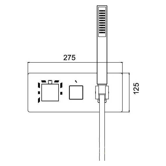 Смеситель для душа с термостатом RGW SP-44-03 21140544-31 - фото 3