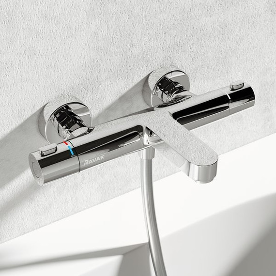 Смеситель для ванны с термостатом Ravak Termo TE 023.00/150 X070097 - фото, картинка 3 Смеситель для ванны с термостатом Ravak Termo TE 023.00/150 X070097 - фото 3