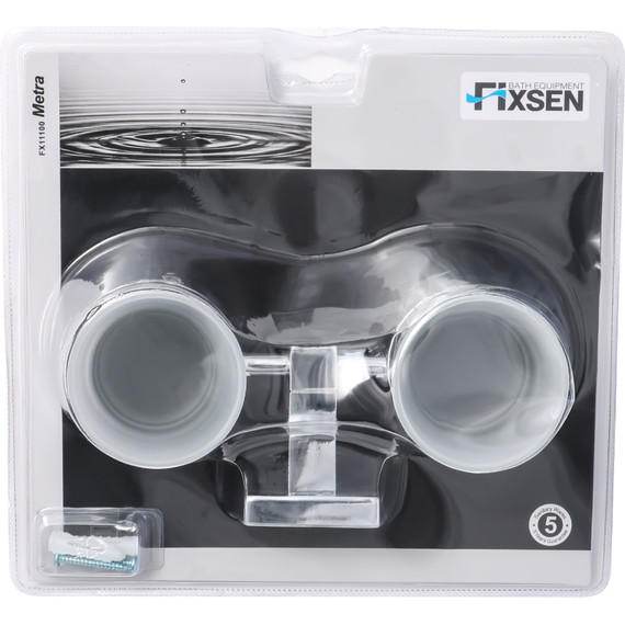 Стакан двойной Fixsen Metra FX-11107 - фото 2