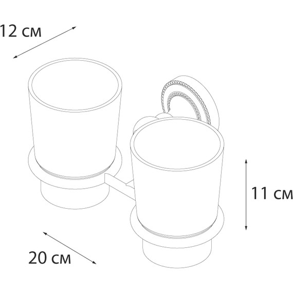Стакан двойной Fixsen Style FX-41107 - фото 3