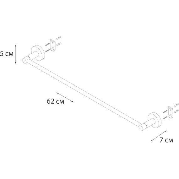 Полотенцедержатель Fixsen Modern FX-51501, сатин - фото 3
