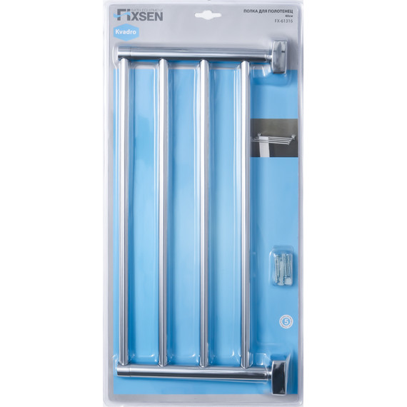 Полка для полотенец Fixsen Kvadro FX-61316 - фото 2