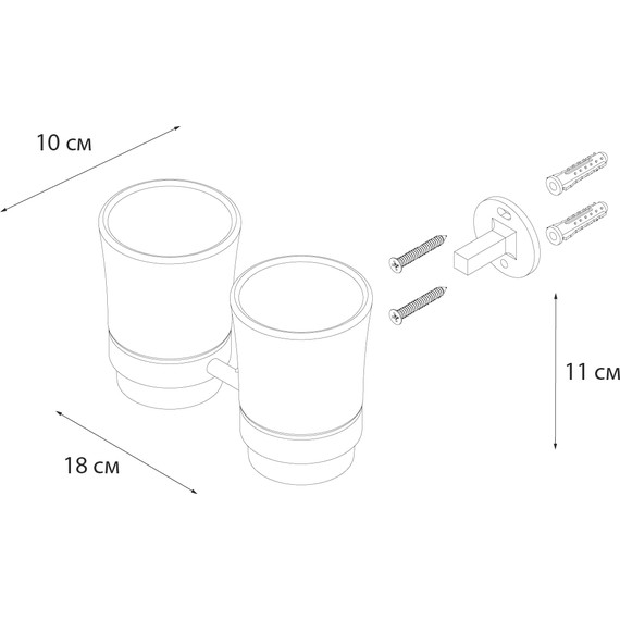 Стакан двойной Fixsen Best FX-71607 - фото 3