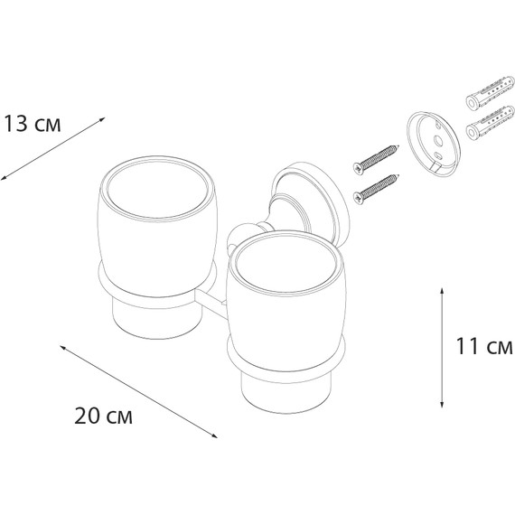 Стакан двойной Fixsen Bogema FX-78507 - фото 3