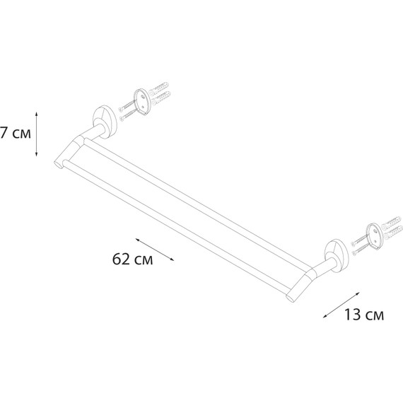 Полотенцедержатель Fixsen Europa FX-21802 - фото, картинка 3 Полотенцедержатель Fixsen Europa FX-21802 - фото 3