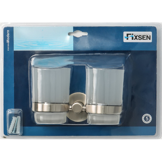 Стакан двойной Fixsen Modern FX-51507, сатин - фото 2