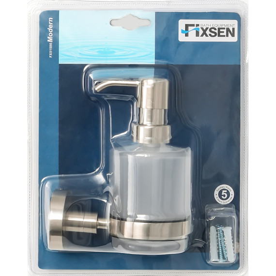 Дозатор для жидкого мыла Fixsen Modern FX-51512, сатин - фото 2