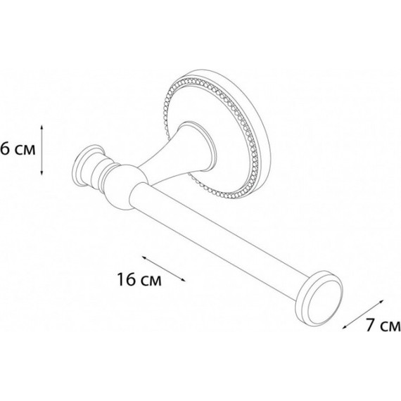Держатель для туалетной бумаги Fixsen Alfa GR-9510A, цвет античная латунь - фото 2