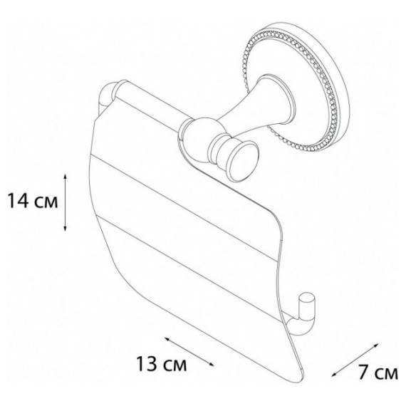 Держатель для туалетной бумаги Fixsen Alfa GR-9510, цвет античная латунь - фото 2