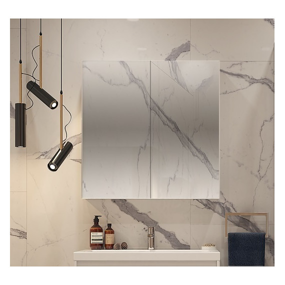 Зеркало-шкаф Velvex Klaufs 80 см zsKLA.80-216, белый - фото 4