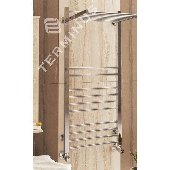 Полотенцесушитель водяной Terminus Валенсия с полкой П18 500х1200 мм 4620768884573 - фото 4
